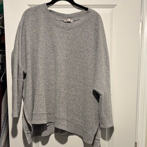 Cherish Heather Gray Crew Neck Sweater
